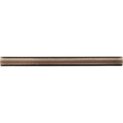 Weybridge 1/2 in. x 6 in. Cast Metal Pencil Liner Classic Bronze Tile (18 pieces / case) - Discontinued