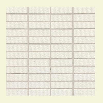 Daltile Identity Paramount White Fabric 12 in. x 12 in. x 9-1/2 mm Porcelain Mesh-Mounted Mosaic Tile-DISCONTINUED