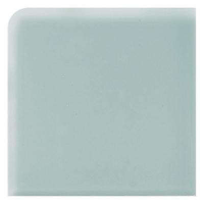 Daltile Semi-Gloss Spa 4-1/4 in. x 4-1/4 in. Ceramic Bullnose Corner Trim Wall Tile