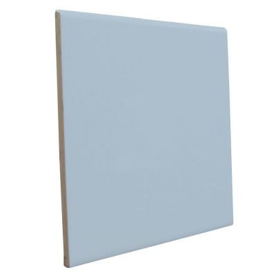 U.S. Ceramic Tile Bright Wedgewood 6 in. x 6 in. Ceramic Surface Bullnose Wall Tile-DISCONTINUED
