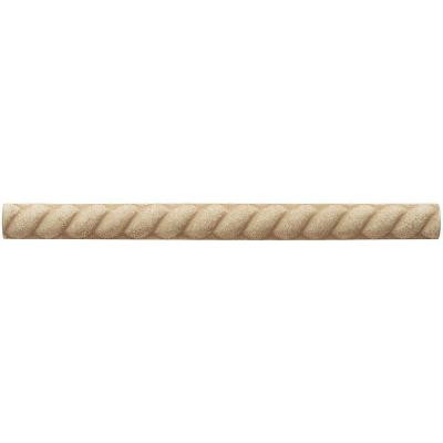 Weybridge 1/2 in. x 6 in. Cast Stone Rope Liner Travertine Tile (18 pieces / case) - Discontinued