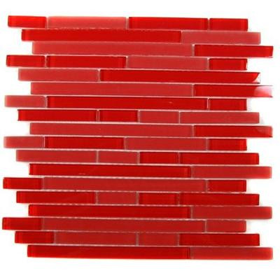 Splashback Tile Temple Mars 12 in. x 12 in. x 8 mm Glass Mosaic Floor and Wall Tile