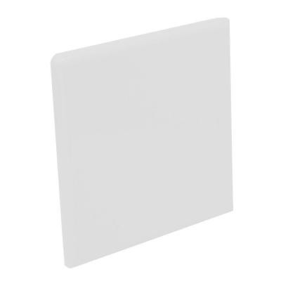 U.S. Ceramic Tile Color Collection Bright Tender Gray 4-1/4 in. x 4-1/4 in. Ceramic Surface Bullnose Corner Wall Tile-DISCONTINUED