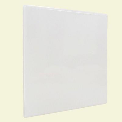 U.S. Ceramic Tile Color Collection Bright Snow White 6 in. x 6 in. Bullnose Corner Wall Tile-DISCONTINUED
