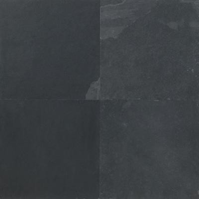 Daltile Natural Stone Collection Brazil Black 12 in. x 12 in. Slate Floor and Wall Tile (6 sq. ft. / case)-DISCONTINUED
