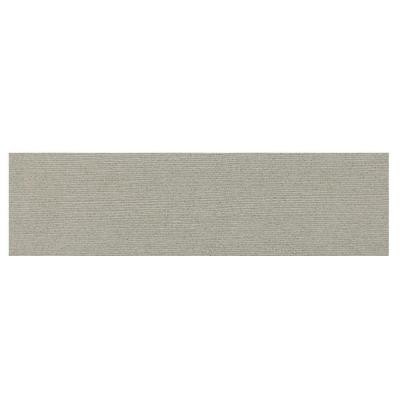 Daltile Identity Cashmere Gray Grooved 4 in. x 24 in. Porcelain Bullnose Floor and Wall Tile