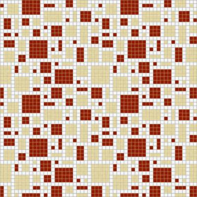 Mosaic Loft Scatter Rust Motif 24 in. x 24 in. Glass Wall and Light Residential Floor Mosaic Tile
