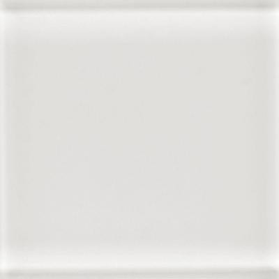 Daltile Glass reflections 4-1/4 in. x 4-1/4 in. White Ice Glass Wall Tile (4 sq. ft. / case)-DISCONTINUED