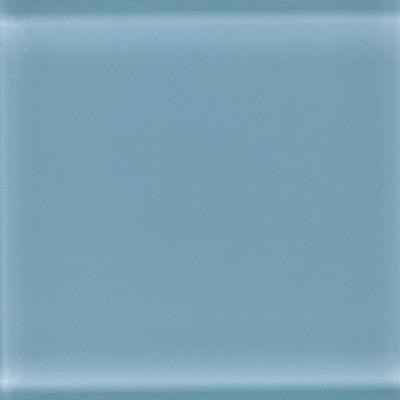Daltile Glass Reflections 4-1/4 in. x 4-1/4 in. Blue Lagoon Glass Wall Tile (4 sq. ft. / case)-DISCONTINUED