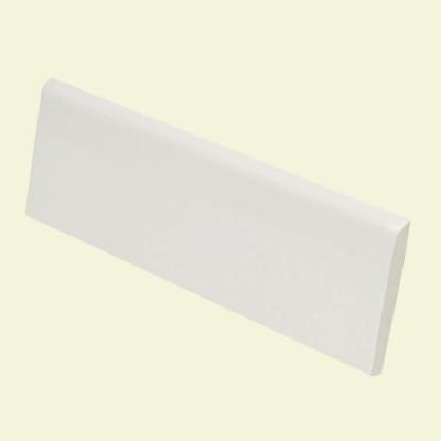 U.S. Ceramic Tile Color Collection Matte Snow White 2 in. x 6 in. Ceramic Surface Bullnose Wall Tile-DISCONTINUED