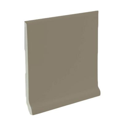 U.S. Ceramic Tile Bright Cocoa 6 in. x 6 in. Ceramic Stackable /Finished Cove Base Wall Tile-DISCONTINUED