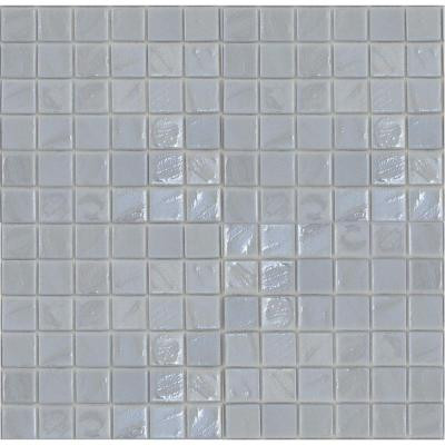 EPOCH Gemstonez Chalcedony-1301 Mosaic Recycled Glass 12 in. x 12 in. Mesh Mounted Floor & Wall Tile (5 sq. ft.)