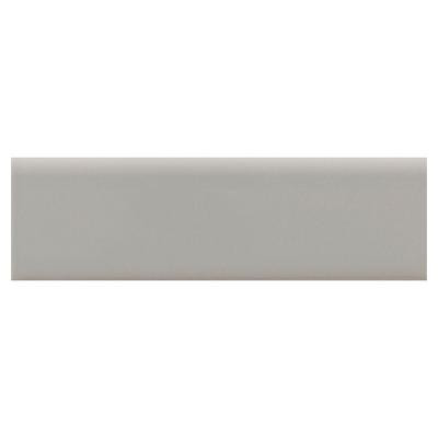 Daltile Modern Dimensions Matte Desert Gray 2-1/8 in. x 8-1/2 in. Ceramic Bullnose Wall Tile-DISCONTINUED