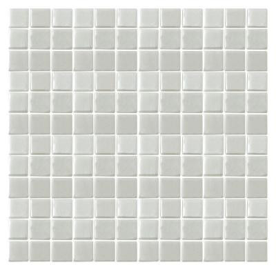 EPOCH Irridecentz I-Off White-1413 Mosaic Recycled Glass 12 in. x 12 in. Mesh Mounted Tile (5 sq. ft.)