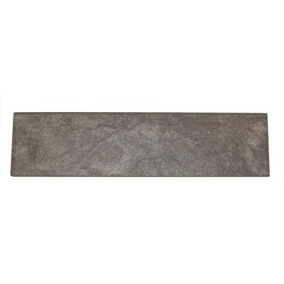 Daltile Continental Slate English Gray 3 in. x 12 in. Porcelain Bullnose Floor and Wall Tile