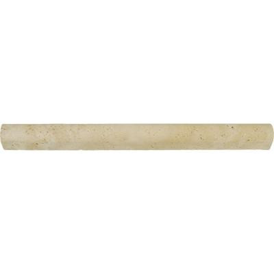 MS International Tuscany Beige 1 in. x 12 in. Dome Molding Honed Travertine Wall Tile (10 ln. ft. / case)