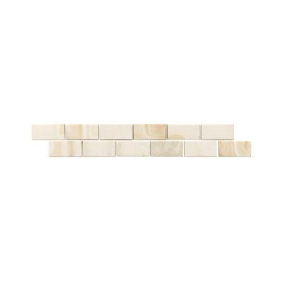 Daltile San Michele Crema 2 in. x 12 in. Glazed Porcelain Floor Decorative Accent Floor and Wall Tile