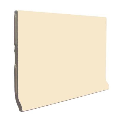 U.S. Ceramic Tile Color Collection Bright Khaki 3-3/4 in. x 6 in. Ceramic Stackable Cove Base Wall Tile-DISCONTINUED