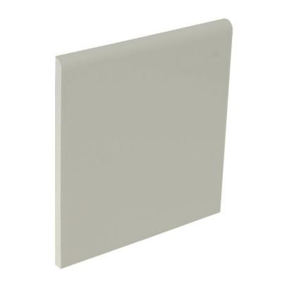 U.S. Ceramic Tile Color Collection Matte Taupe 4-1/4 in. x 4-1/4 in. Ceramic Surface Bullnose Wall Tile-DISCONTINUED