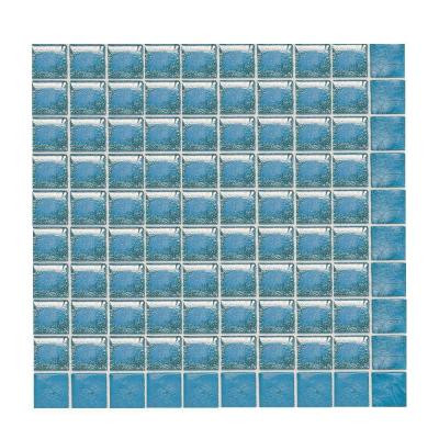 Daltile Sonterra Glass Azul Verde Opalized 12 in. x 12 in. x 6 mm Glass Sheet Mounted Mosaic Wall Tile