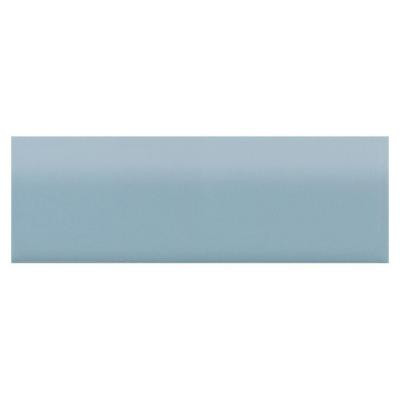 Daltile Semi-Gloss Waterfall 2 in. x 6 in. Ceramic Surface Bullnose Wall Tile-DISCONTINUED