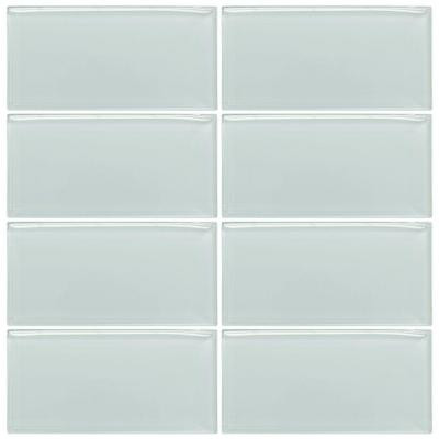 Jeffrey Court Morning Mist 3 in. x 6 in. Glass Wall Tile (1pk /8pcs / 4.1 lb.)