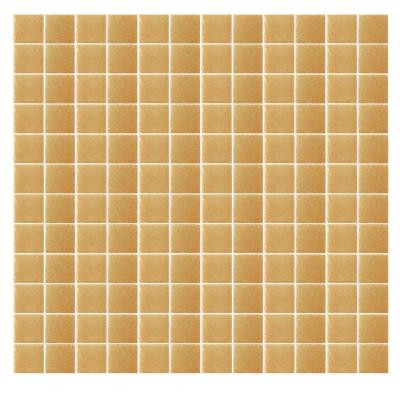 EPOCH Spongez S-Light Brown-1409 Mosaic Recycled Glass 12 in. x 12 in. Mesh Mounted Floor & Wall Tile (5 sq. ft.)
