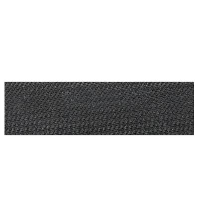 Daltile Identity Twilight Black Fabric 4 in. x 12 in. Porcelain Bullnose Floor and Wall Tile