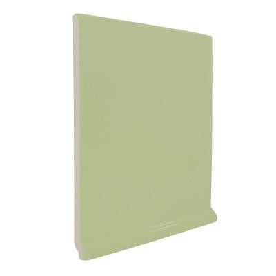 U.S. Ceramic Tile Color Collection Matte Spring Green 6 in. x 6 in. Ceramic Stackable Left Cove Base Corner Wall Tile-DISCONTINUED