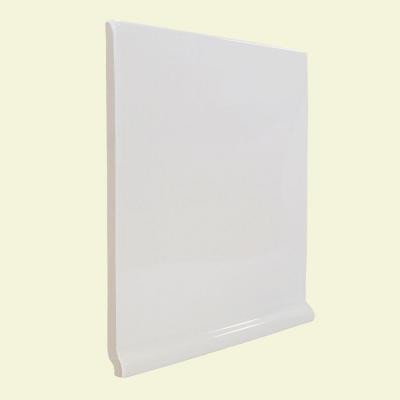 U.S. Ceramic Tile Color Collection Matte Snow White 6 in. x 6 in. Ceramic Stackable Left Cove Base Corner Wall Tile-DISCONTINUED