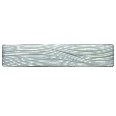 Studio E Edgewater Currents Abalone 7-7/8 in. x 1-5/8 in. Glass Liner Wall Tile-DISCONTINUED