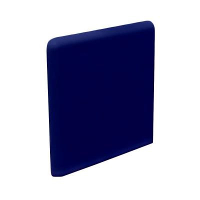 U.S. Ceramic Tile Bright Cobalt 3 in. x 3 in. Ceramic Surface Bullnose Corner Wall Tile-DISCONTINUED