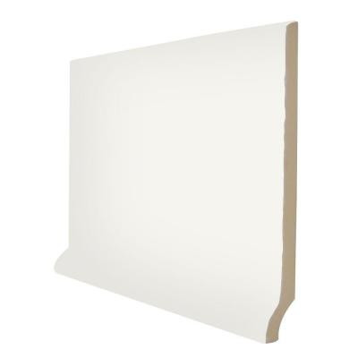 U.S. Ceramic Tile Color Collection Matte Bone 3-3/4 in. x 6 in. Ceramic Stackable Right Cove Base Corner Wall Tile-DISCONTINUED