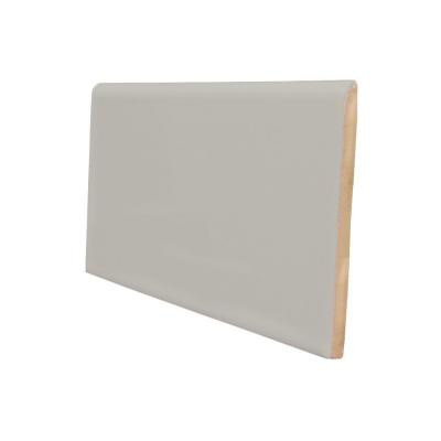 U.S. Ceramic Tile Color Collection Matte Taupe 3 in. x 6 in. Ceramic Surface Bullnose Wall Tile-0.125 sqft per piece-DISCONTINUED