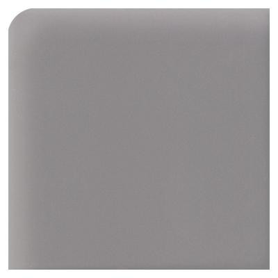 Daltile Semi-Gloss Suede Gray 4-1/4 in. x 4-1/4 in. Ceramic Bullnose Corner Wall Tile