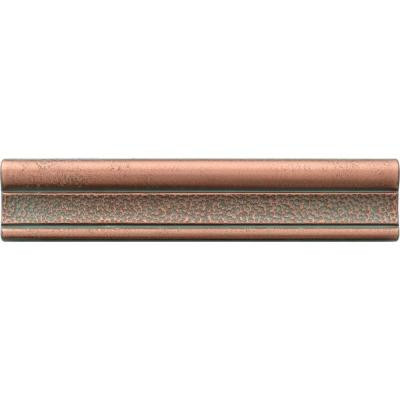 Daltile Castle Metals 2-1/2 in. x 12 in. Aged Copper Metal Hammered Ogee Liner Trim Wall Tile