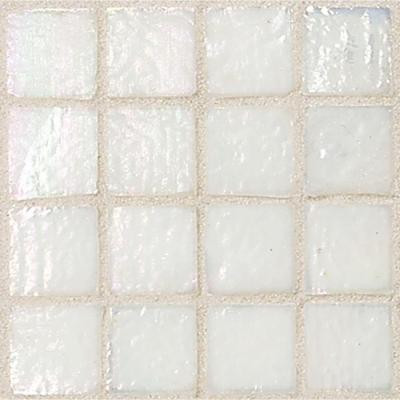 Daltile Egyptian Glass Cotton 12 in. x 12 in. x 6 mm Glass Face-Mounted Mosaic Wall Tile