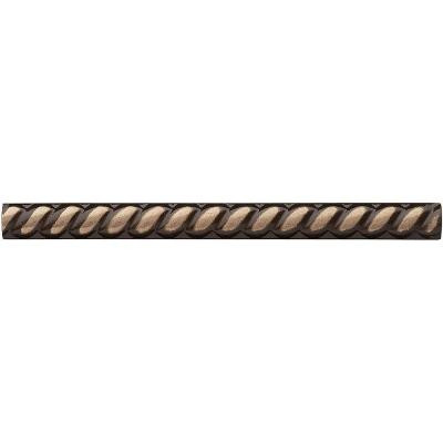 Weybridge 1/2 in. x 6 in Cast Metal Rope Liner Classic Bronze Tile (18 pieces / case) - Discontinued