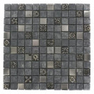 Splashback Tile Tapestry 12 in. x 12 in. x 8 mm Marble Glass and Metal Mosaic Floor and Wall Tile