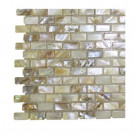 Splashback Tile Baroque Pearls Mini Brick Pattern Floor and Wall Tile Sample