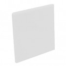 U.S. Ceramic Tile Color Collection Matte Tender Gray 4-1/4 in. x 4-1/4 in. Ceramic Surface Bullnose Corner Wall Tile-DISCONTINUED