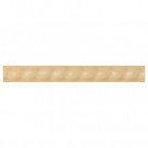 Daltile Liners Luminary Gold 1 in. x 6 in. Ceramic Rope Liner Trim Wall Tile
