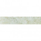 U.S. Ceramic Tile Fresno 3 in. x 16 in. Verdigris Ceramic Bullnose Floor and Wall Tile-DISCONTINUED