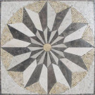 MS International Venti Blend Medallion 24 in. x 24 in. Tumbled Marble Mesh Mounted Mosaic Tile