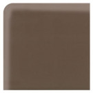 Daltile Modern Dimensions Artisan Brown 2-1/8 in. x 2-1/8 in. Ceramic Bullnose Corner Trim Wall Tile-DISCONTINUED