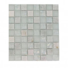 Splashback Tile Emerald Bay Blend Squares 1/2 in. x 1/2 in. Marble And Glass Tiles Squares - 6 in. x 6 in. Floor and Wall Tile Sample