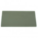 Splashback Tile Contempo Seafoam Frosted 6 in. x 3 in. Glass Tiles