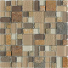 EPOCH No Ka 'Oi Paia-Pa420 Stone And Glass Blend 12 in. x 12 in. Mesh Mounted Floor & Wall Tile (5 sq. ft.)