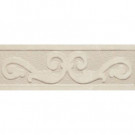 PORCELANOSA Listel Vento 4 in. x 8 in. Marfil Ceramic Trim Tile-DISCONTINUED