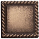 Weybridge 2 in. x 2 in. Cast Metal Rope Dot Classic Bronze Tile (10 pieces / case) - Discontinued